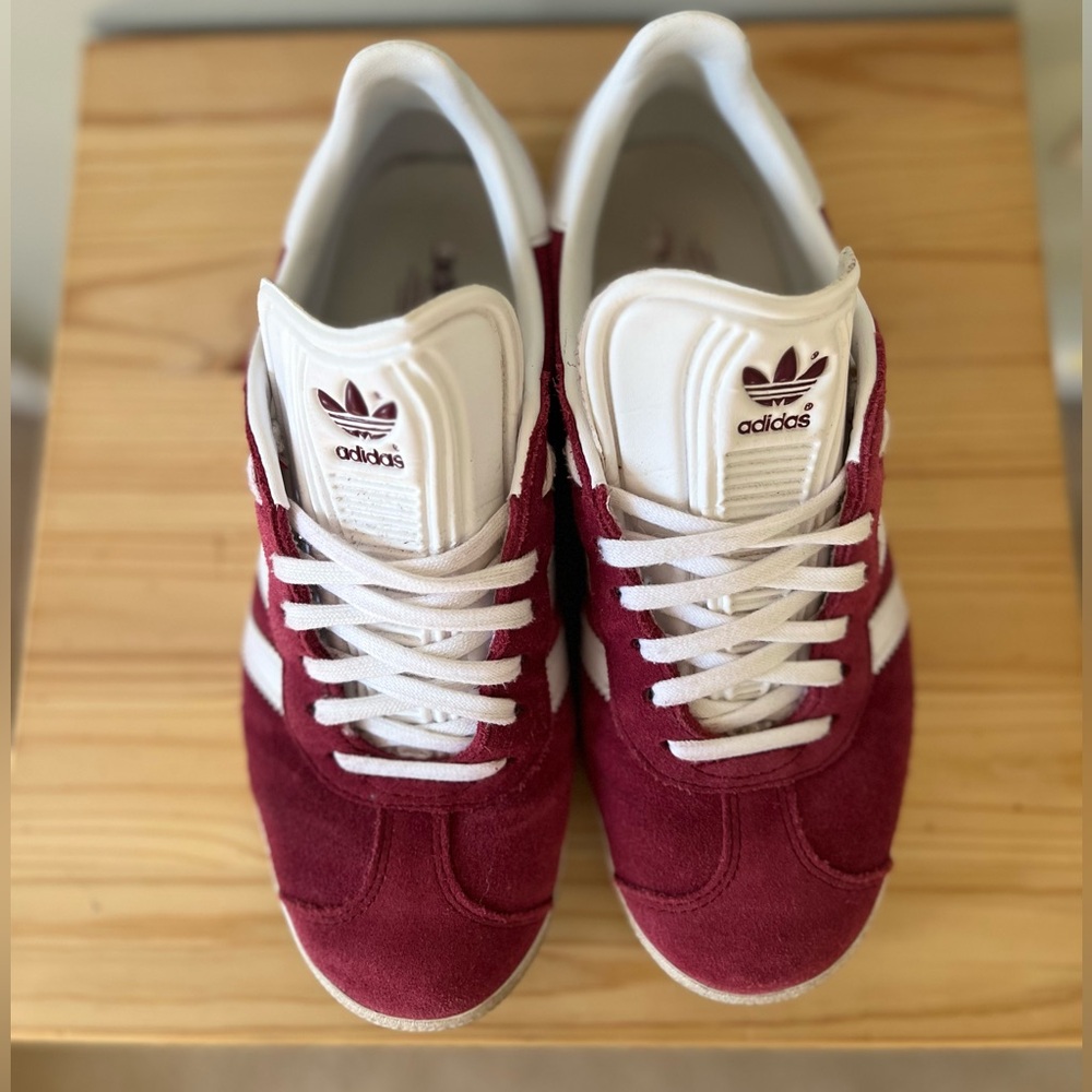 Adidas Gazelle dark red / white / burgundy